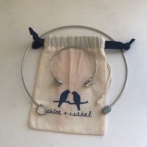 Chloe + Isabel Bianca cuff necklace & bracelet set
